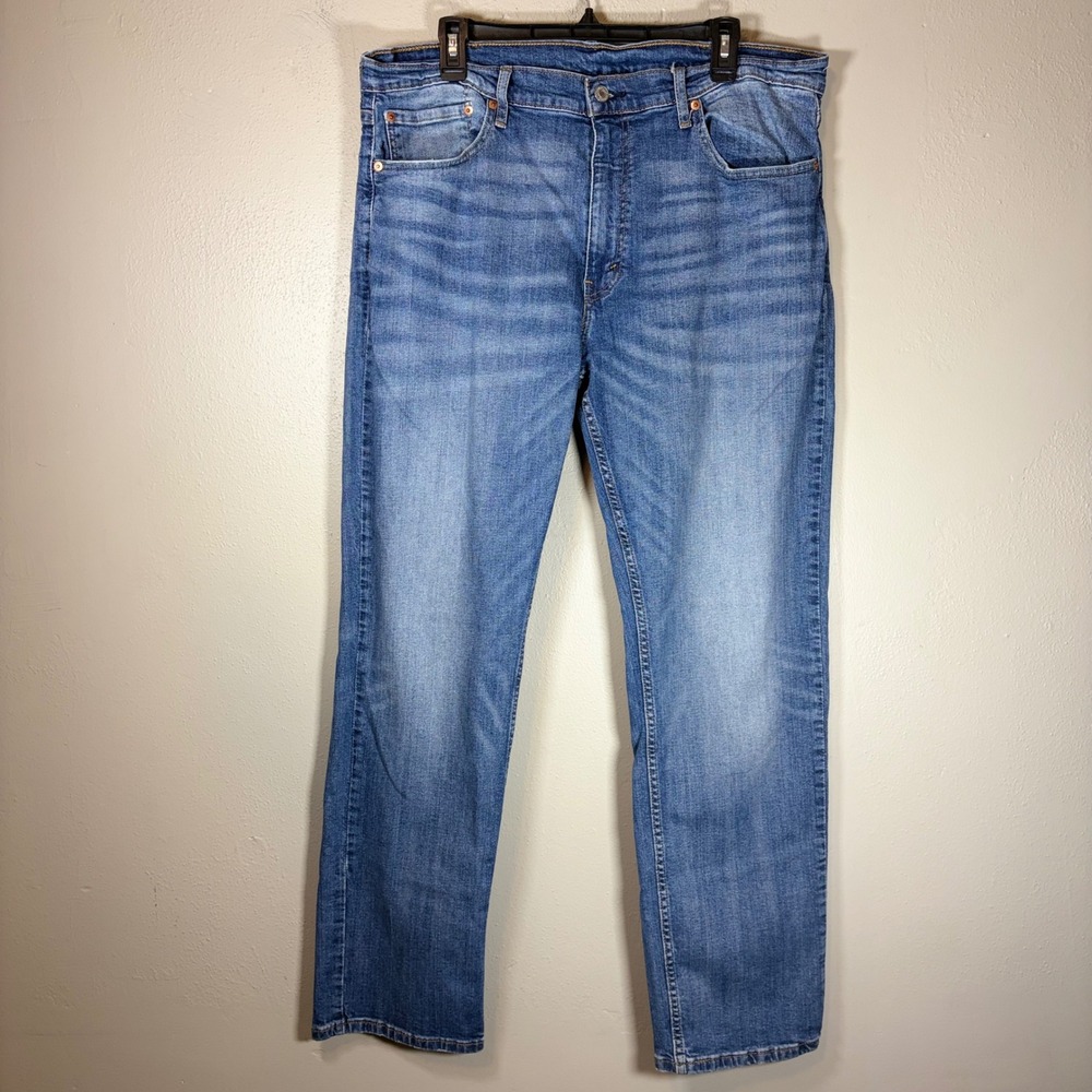 Levis 559 Relaxed Straight Jeans Mens 38x32 Blue Medium Wash Denim 00559-0552